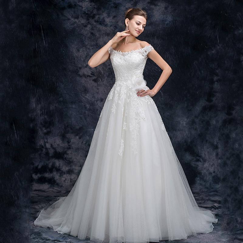a line off the shoulder appliques tulle long wedding dress, bridal dresses dmq26 a line off the shoulder appliques tulle long wedding dress, bridal dresses dmq26